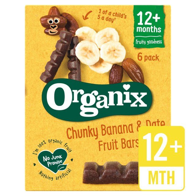 Organix Banana & Date Organic Fruit Bars, 12 mths+ Multipack Food Cupboard M&S Default Title  