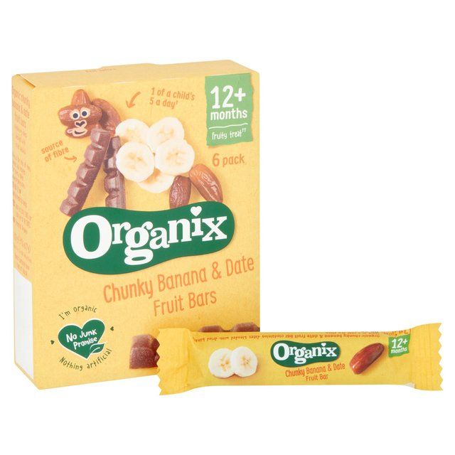 Organix Banana & Date Organic Fruit Bars, 12 mths+ Multipack Food Cupboard M&S   