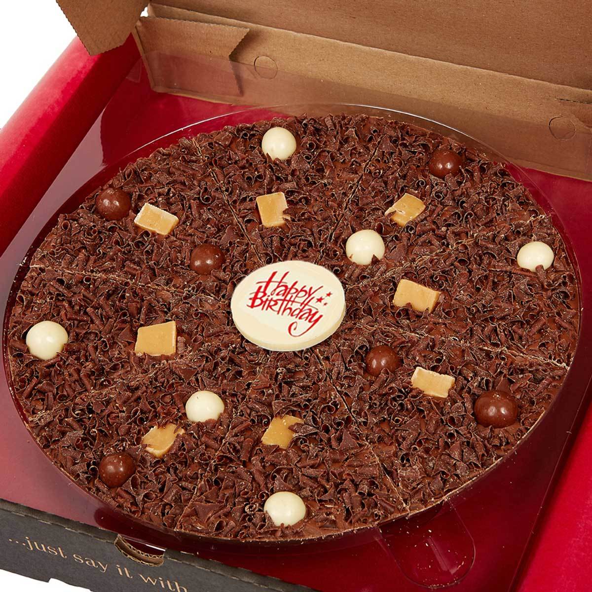 The Gourmet Chocolate Pizza Company - Happy Birthday Pizza, 10 Inches - McGrocer