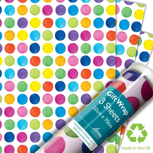 Painted Dots Gift Wrap Sheets