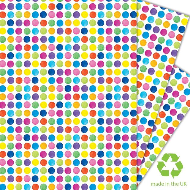 Painted Dots Gift Wrap Sheets Miscellaneous M&S   