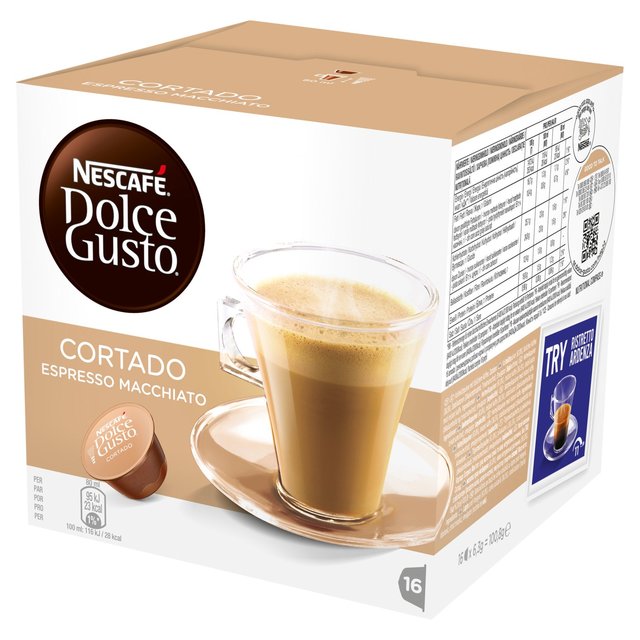 Nescafe Dolce Gusto Cortado Espresso Macchiato Pods Tea M&S   