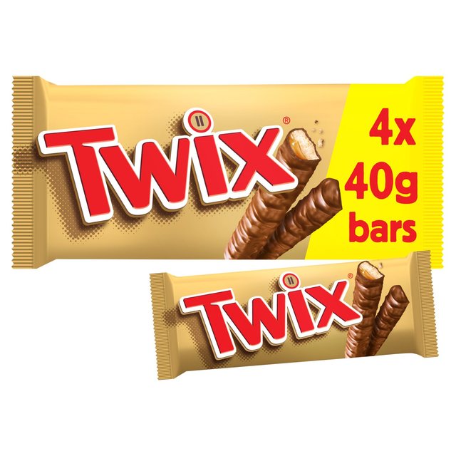 Twix Caramel & Milk Chocolate Fingers Biscuit Twin Snack Bars Multipack