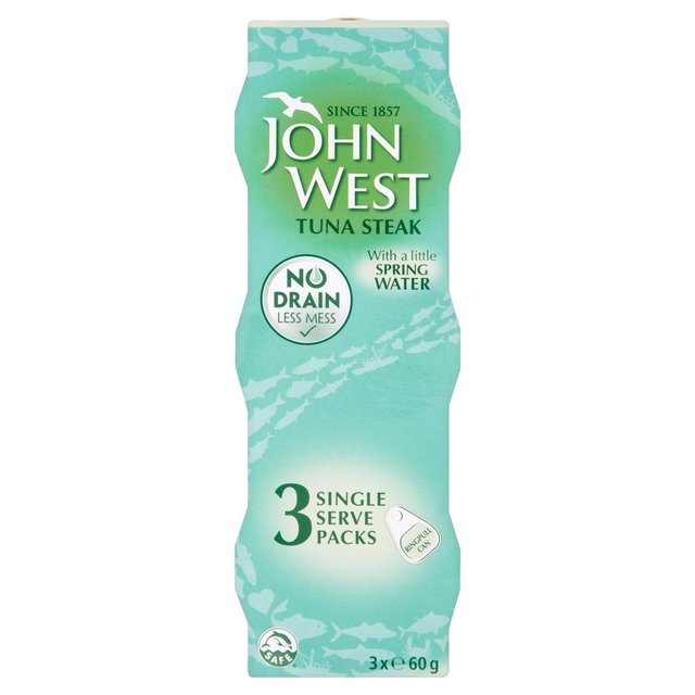 John West No Drain Tuna Steak Springwater Canned & Packaged Food M&S   