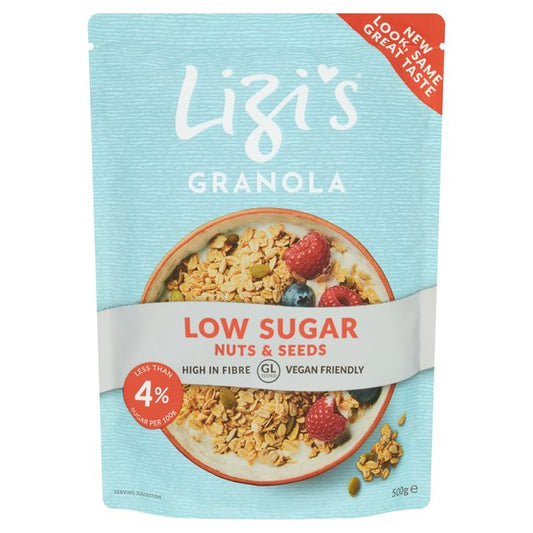 Lizi's Low Sugar Granola Cereals M&S Title  