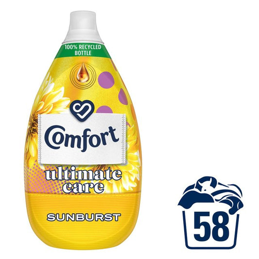 Comfort Intense Ultra Concentrated Fabric Conditioner Sunburst 58 Wash - McGrocer