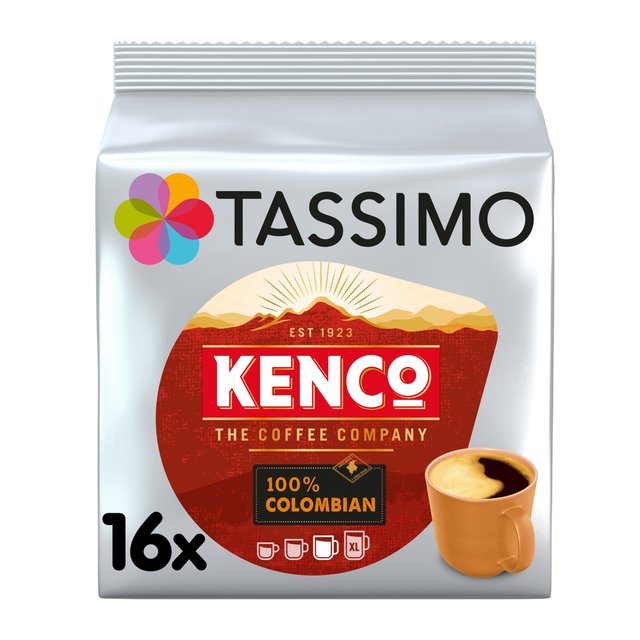 Tassimo Kenco 100% Colombian Coffee Pods Tea M&S Default Title  