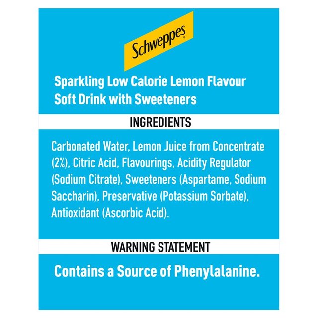 Schweppes Diet Lemonade SOFT DRINKS, TEA & COFFEE M&S   