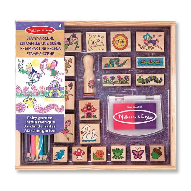 Melissa & Doug Stamp-A-Scene-Fairy Garden, 4yrs+ Perfumes, Aftershaves & Gift Sets M&S   