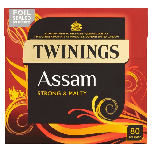 Twinings Assam Tea, 80 Tea Bags Food Cupboard M&S   