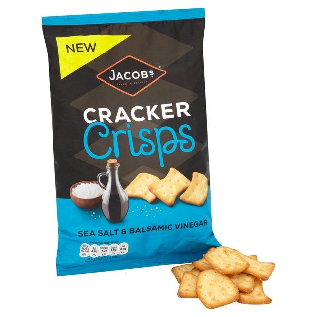 Jacob's Cracker Crisps Sea Salt & Balsamic Vinegar FOOD CUPBOARD M&S Default Title  