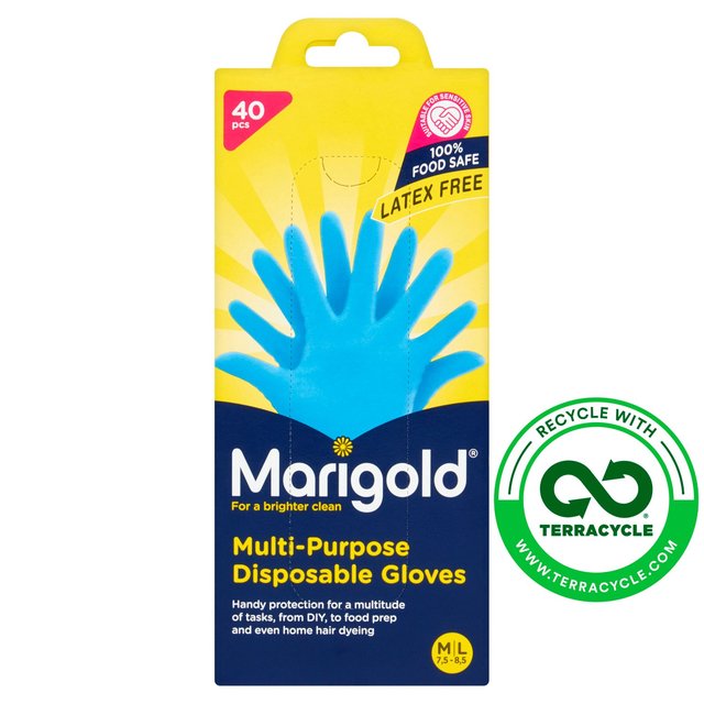 Marigold Extra Safe Disposable Latex & Powder Free Gloves M/L Food Safe Accessories & Cleaning M&S   