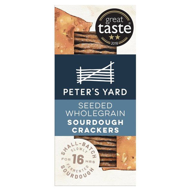 Peter's Yard Seeded Wholegrain Sourdough Crackers Food Cupboard M&S Default Title  