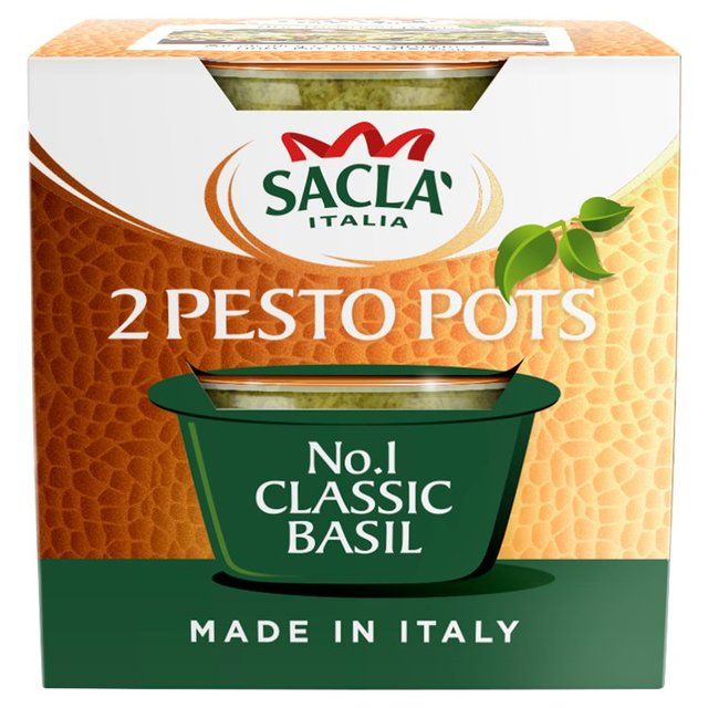 Sacla' Classic Basil Pesto Pots