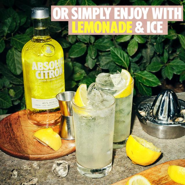 Absolut Citron Lemon Flavoured Swedish Vodka Liqueurs and Spirits M&S   