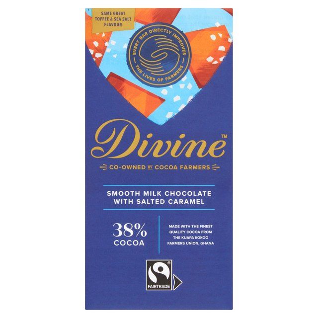 Divine 38% Milk Chocolate with Toffee & Sea Salt Sweets M&S   