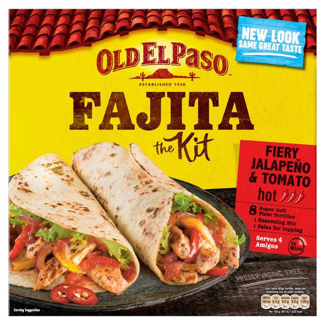 Old El Paso Mexican Fiery Jalepano & Tomato Fajita Kit