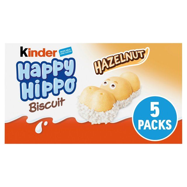 Kinder 5 Happy Hippo Milk & Hazelnut Biscuits   103.5g