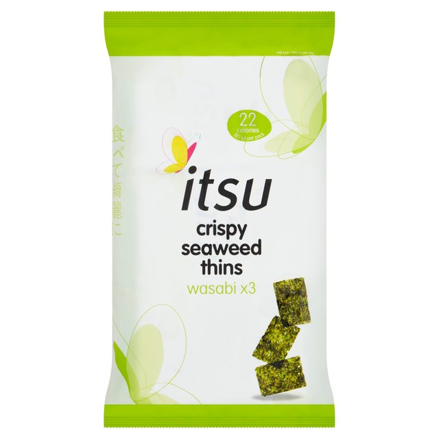 Itsu wasabi crispy seaweed thins multipack Crisps, Nuts & Snacking Fruit M&S   