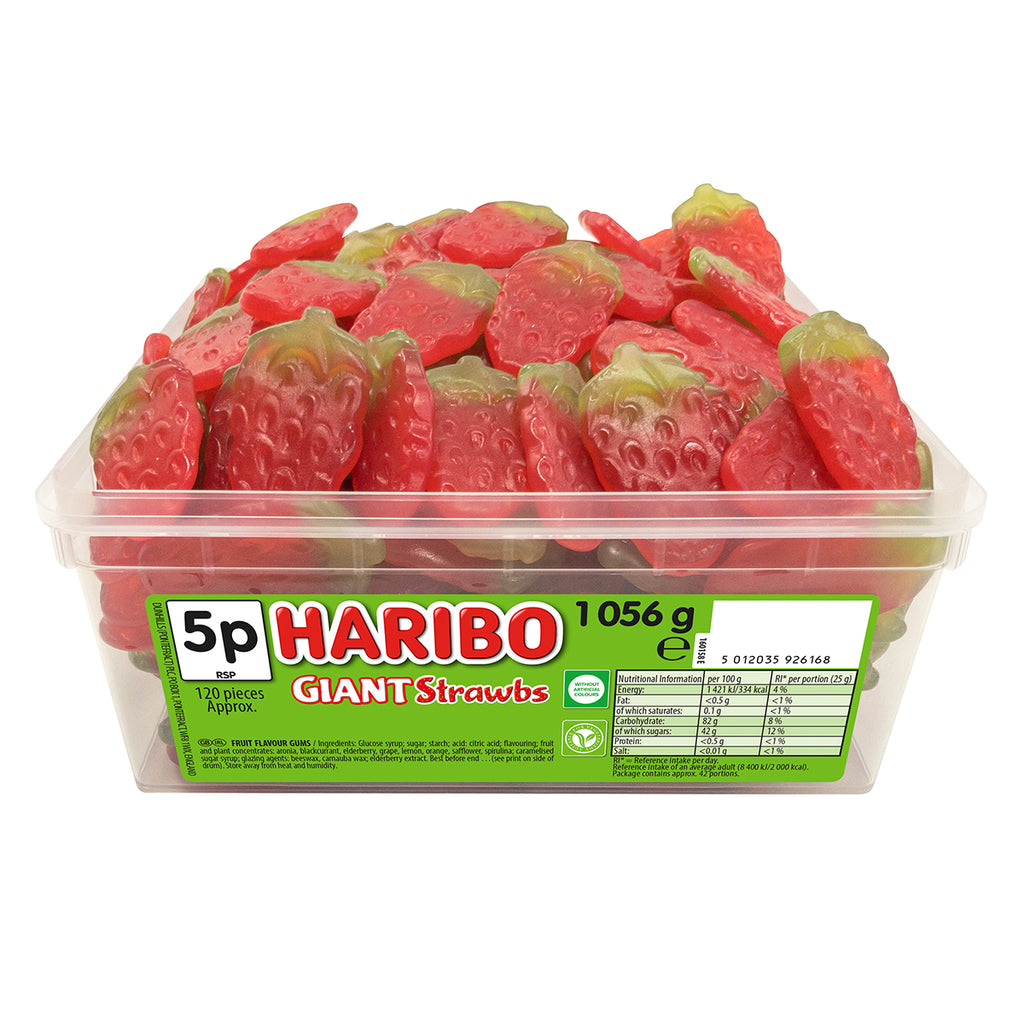 Haribo Giant Strawbs, 1.056kg