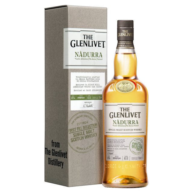 The Glenlivet Nadurra First Fill Single Malt Scotch Whisky BEER, WINE & SPIRITS M&S Title  