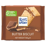 Ritter Sport Butter Biscuit Milk Chocolate Food Cupboard M&S Default Title  