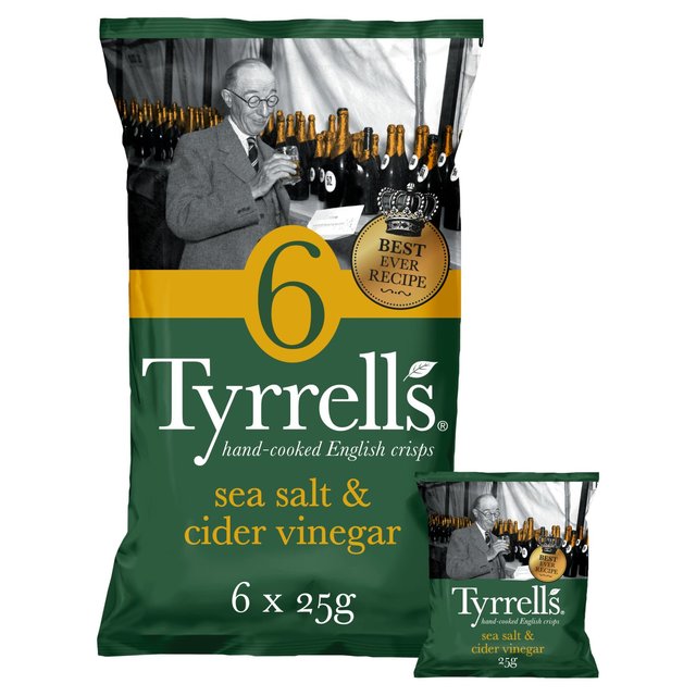 Tyrrells Sea Salt and Cider Vinegar Multipack Crisps - McGrocer