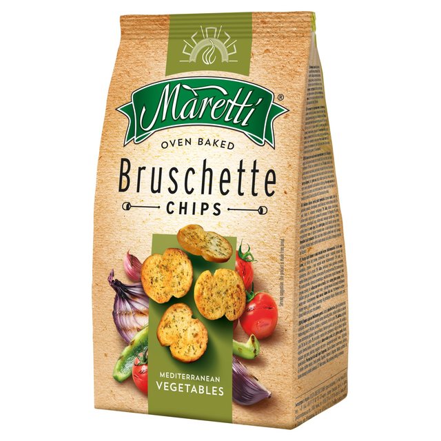 Maretti Mediterranean Vegetables Bruschetta Bites Crisps, Nuts & Snacking Fruit M&S   