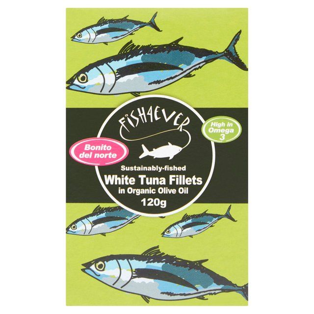 Fish 4 Ever White Tuna in Organic Olive Oil Food Cupboard M&S Default Title  