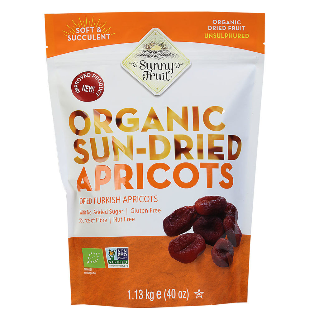 Sunny Fruit Organic Sun-Dried Apricots, 1.13kg