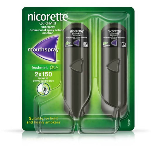 Nicorette Quickmist Spray, 2x1mg Pharmacy Costco UK   