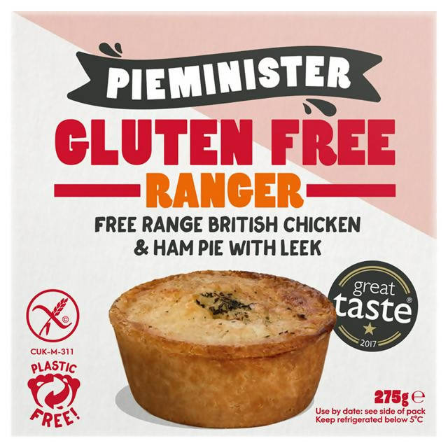 Pieminister Gluten Free Ranger Chicken, Leek, Ham & Thyme Pie 275g