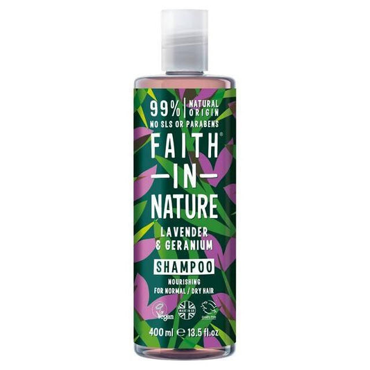 Faith in Nature Lavender & Geranium Shampoo 400ml Natural beauty Sainsburys   