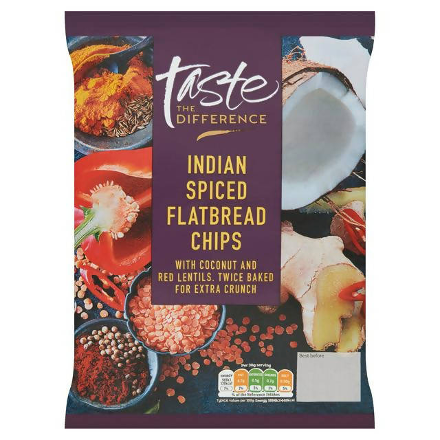 Sainsbury's Baked Spiced Turmeric & Coconut Flatbread Chips 150g