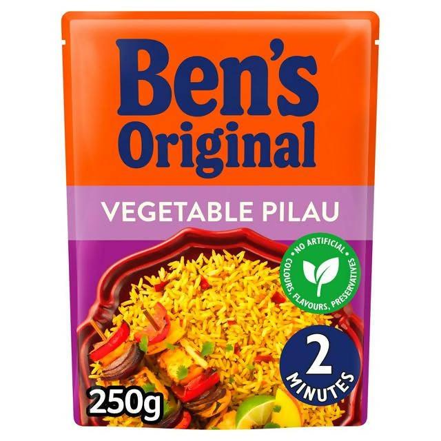 Bens Original Vegetable Pilau Microwave Rice 250g Price Lock Sainsburys   