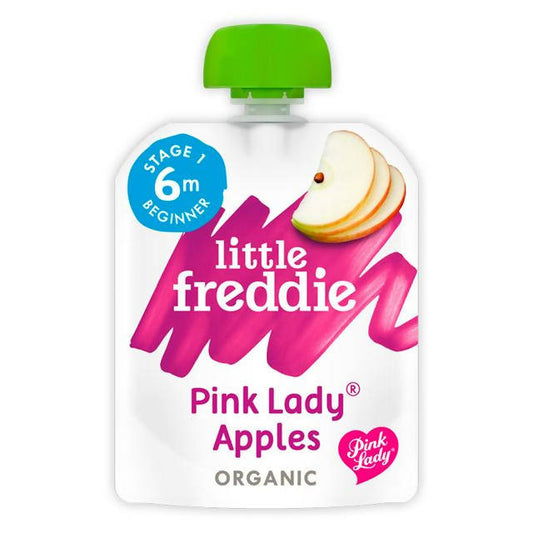 Little Freddie Organic Simply Pink Lady Apples Stage 1 4m+ Smooth 70g baby meals Sainsburys   