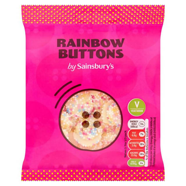 Sainsbury's Rainbow Buttons 65g