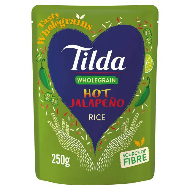 Tilda Wholegrain Hot Jalapeño Rice 250g