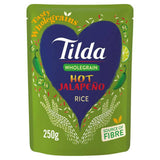 Tilda Wholegrain Hot Jalapeño Rice 250g Microwave rice Sainsburys   