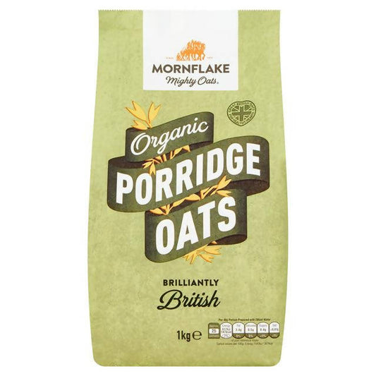 Mornflake Mighty Oats Organic Porridge Oats 1kg - McGrocer