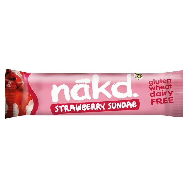 Nakd Strawberry Sundae Fruit & Nut Bar 35g FOOD CUPBOARD Sainsburys   