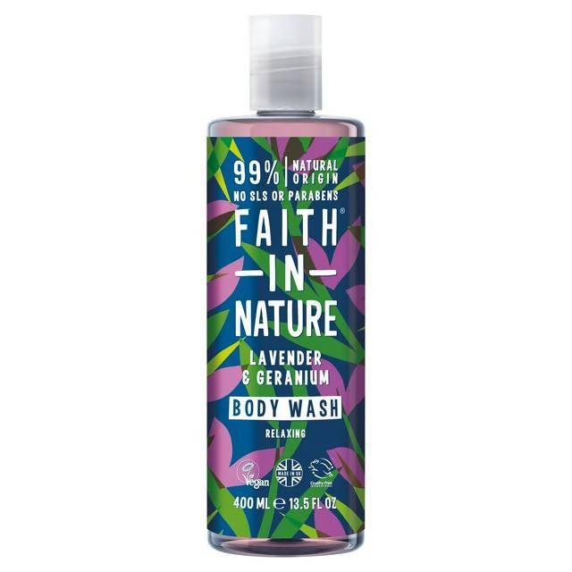 Faith in Nature Lavender & Geranium Body Wash 400ml Natural Sainsburys   