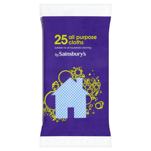 Sainsbury's All Purpose Cloths x25