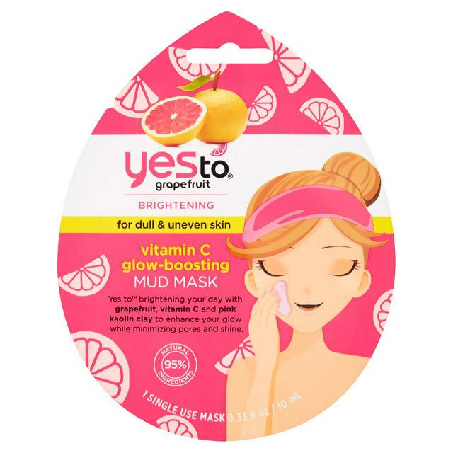 Yes To Grapefruit Vit C Mud Mask Beauty at home Sainsburys   