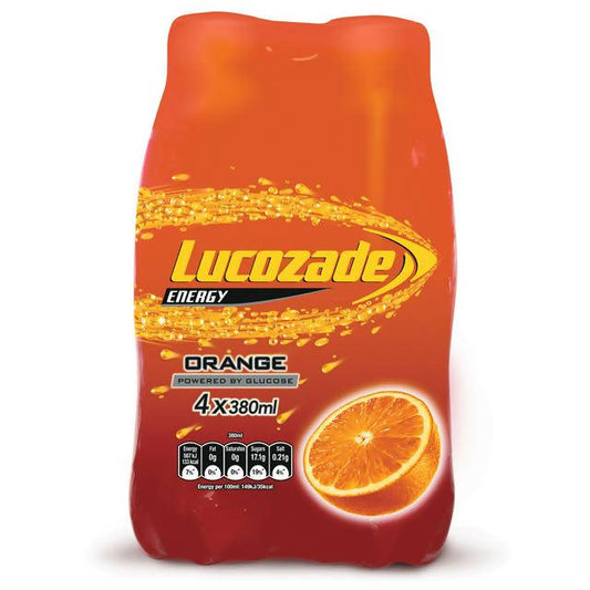 Lucozade Energy Orange Fridge Pack 4x380ml - McGrocer