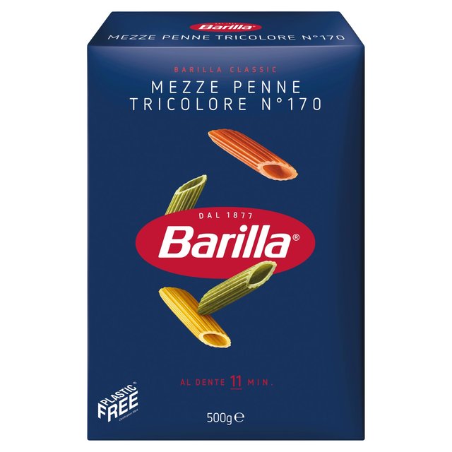 Barilla Pasta Mezze Penne Tricolori Food Cupboard M&S Default Title  