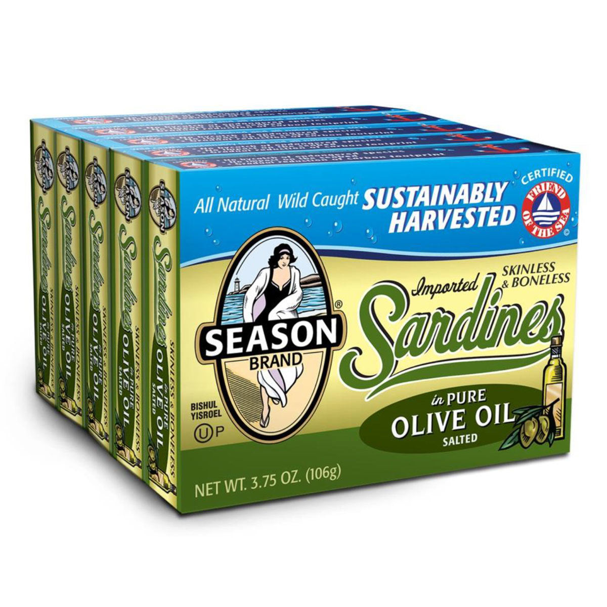 Season Sardines in Olive Oil, 6 x 125g Oil Costco UK   