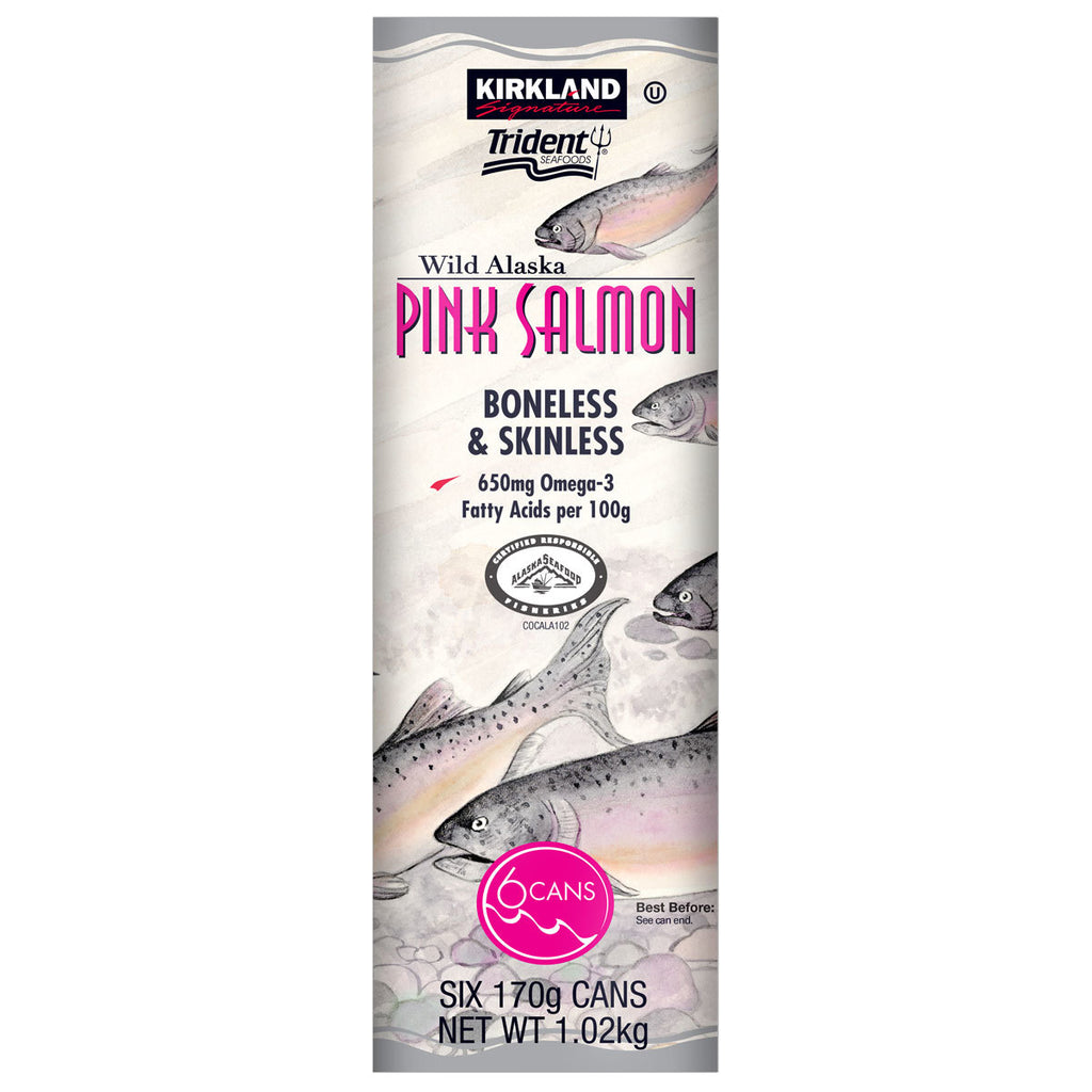 Kirkland Signature Wild Alaskan Pink Salmon, 6 x 170g