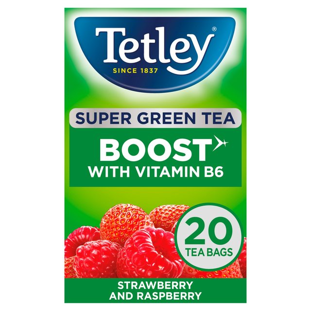 Tetley Super Green Tea Boost Berry Burst Tea Bags Tea M&S Default Title  