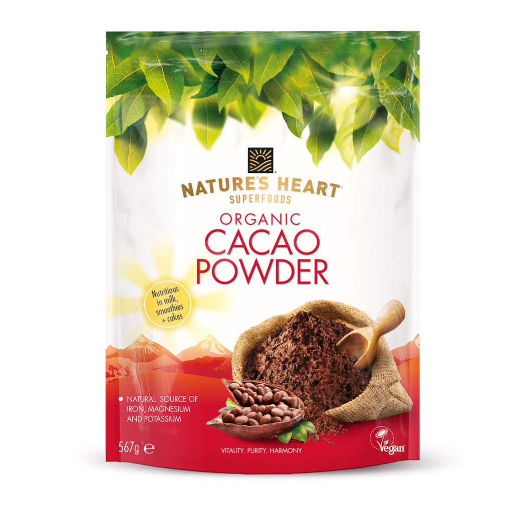 Nature's Heart Organic Cacao Powder, 567g